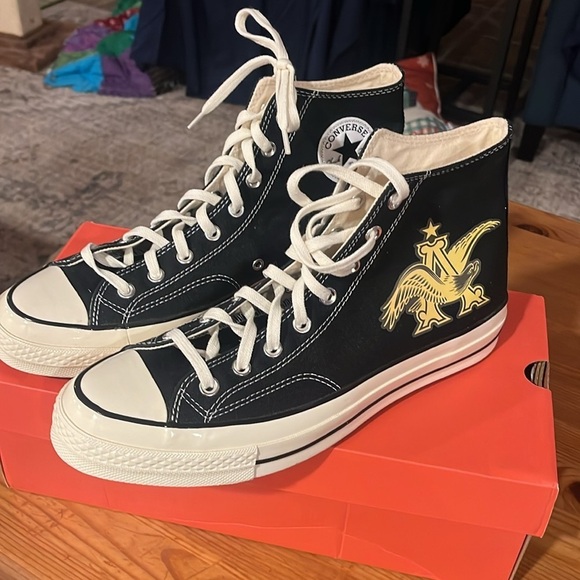 Converse high tops Hi Ltd Ed Custom Anheuser-Busch Gold Logo KICKS (11W/13M) main image 7